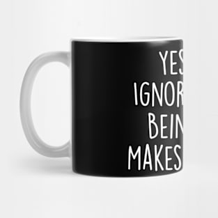 Funny Deaf Hard Of Hearing ASL Interpreter Finger Spelling Mug